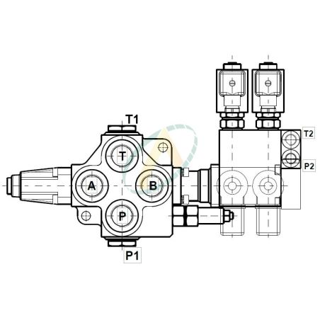 Distributeur Rotor 120L/min 250 bar + Commande