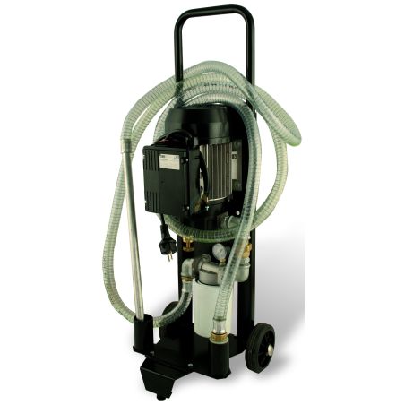 Pompe de transfert d'huile 30L/min avec filtration 10 micro