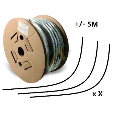 Flexible 2 tresses compact diamètre intérieur 16 mm (5/8'') - 250 bars, bobine 20 m de chutes