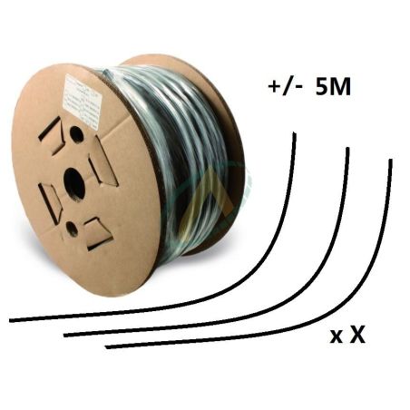 Flexible 2 tresses standard diamètre intérieur 16 mm (5/8'') - 250 bars, bobine 20 m de chutes