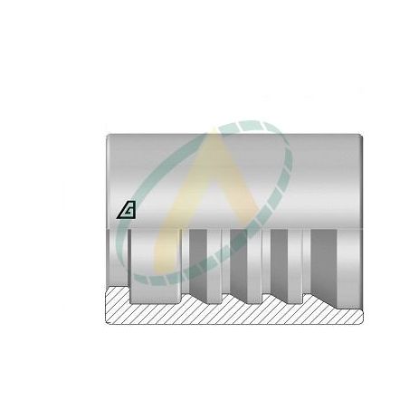 Jupes 6 mm ( 1/4" ) pour flexibles 2SN/ R2AT, 4SP, alfabiotech 6000, Avec dénudage simple accroche