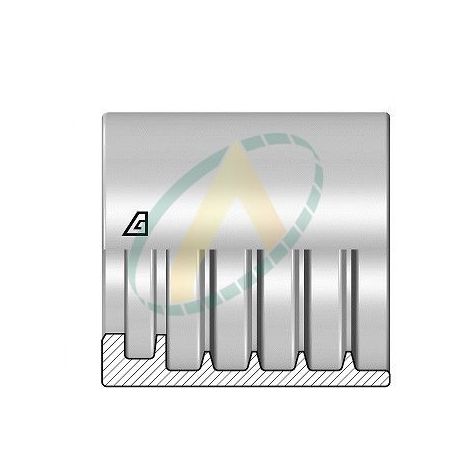 Jupes 19 mm ( 3/4" ) pour flexibles 2SN/ R2AT, 4SP, 3SPT, alfabiotech 5000, Avec dénudage simple accroche