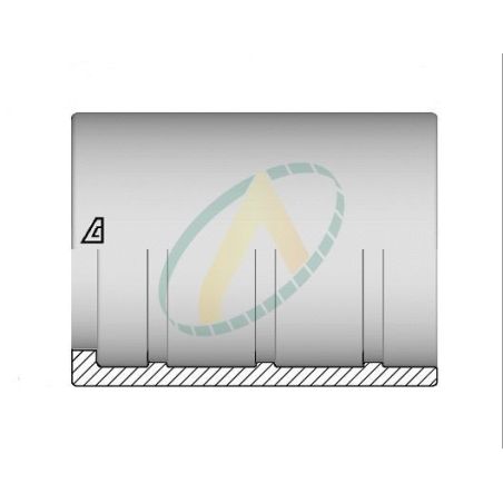 Jupes 6 mm ( 1/4" ) pour flexibles R5, Sans dénudage simple accroche