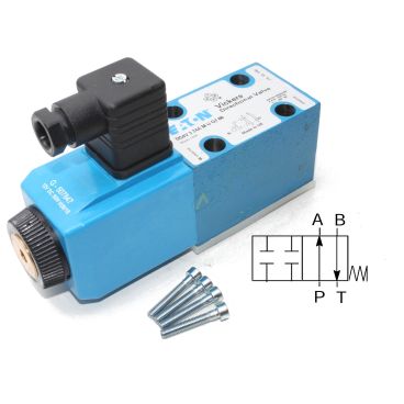 Distributeur Cetop 3 simple bobine A et B fermé à commande électrique