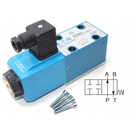 Distributeur Cetop 3 simple bobine A et B fermé à commande électrique