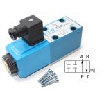 Distributeur Cetop 3 simple bobine A et B fermé à commande électrique