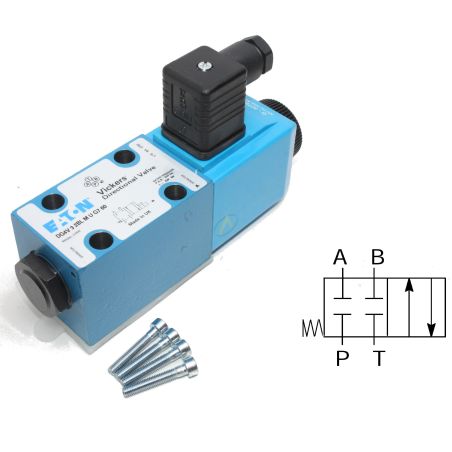 Distributeur Cetop 3 simple bobine A et B fermé à commande électrique