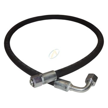 Flexible hydraulique écrou tournant 15L DIN droit et coudé 90