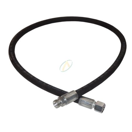 Flexible hydraulique écrou tournant 8L DIN droit et mâle 400 bars