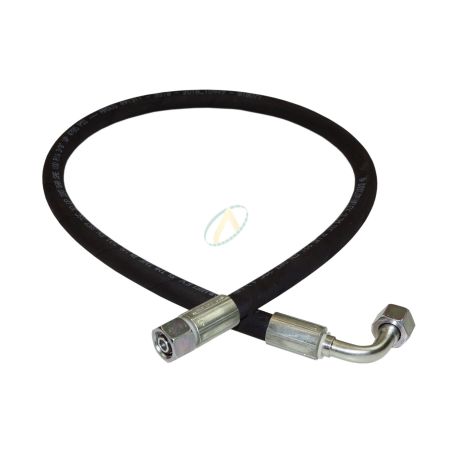 Flexible hydraulique écrou tournant 1/8 BSP droit et coudé 90° 400 bars