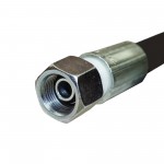 Flexible hydraulique écrou tournant 3/8 BSP droit et coudé 90° 330 bars