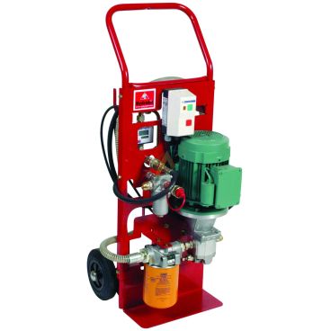 Pompe de transfert d'huile 12L/min avec filtration 6 microns et volucompteur