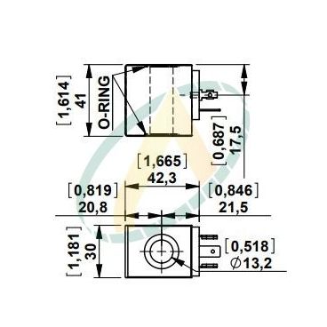 Bobine électrique Carrée...