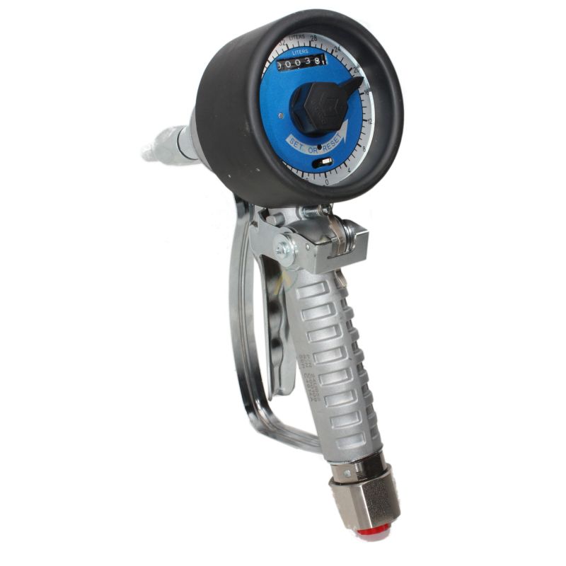 Pistolet de distribution d'huile préréglé avec volucompteur mécanique