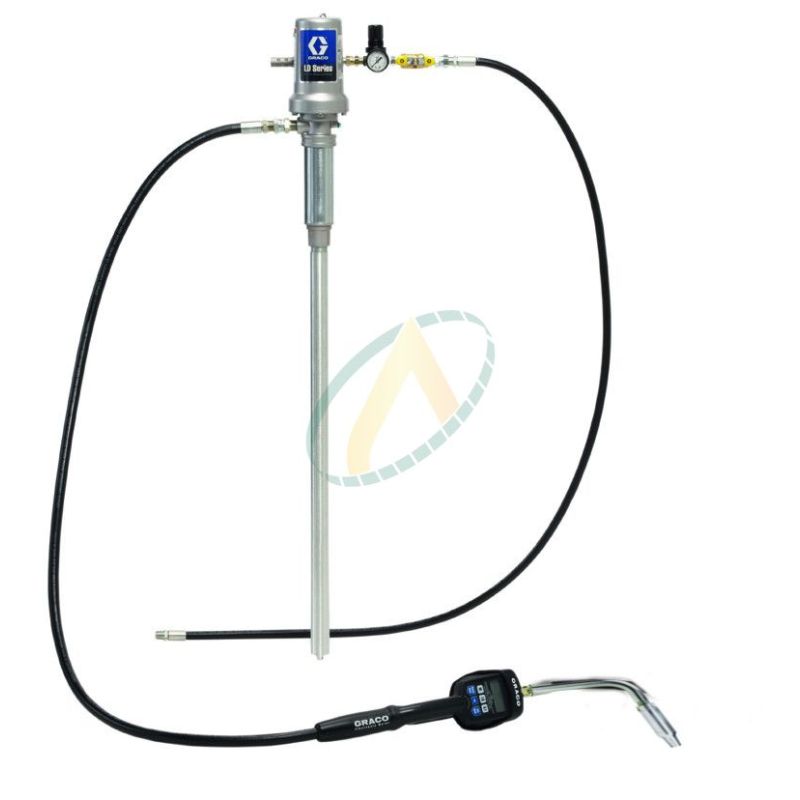 Pompe à huile pneumatique 3:1 avec poignée de distribution à présélection