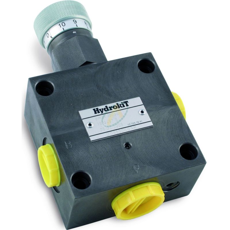 Diviseur de débit hydraulique réglable de 0 à 25 l/min, pression maximale 350 bars Diviseur de débit hydraulique réglable de 0 à 25 l/min, pression maximale 350 bars
