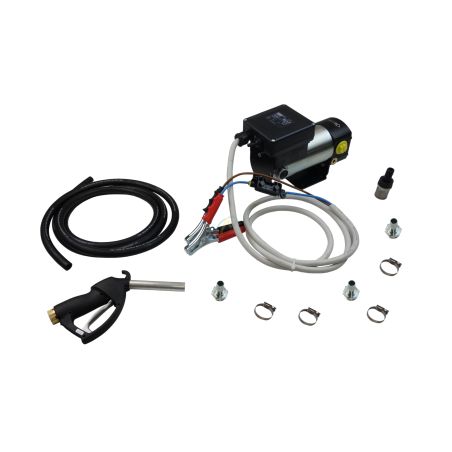 Groupe de transfert d'huile complet, 12V ou 24V, 10 l/min, avec pistolet et accessoires