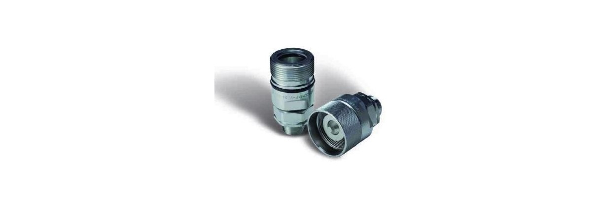 Coupleur hydraulique à clapet à visser.