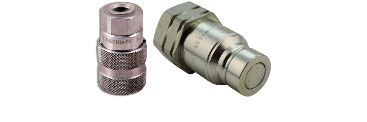 Coupleur hydraulique à face plane antipollution norme ISO16028