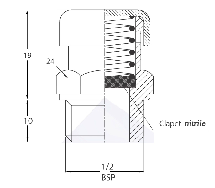 Bouchon reniflard 1/2 BSP