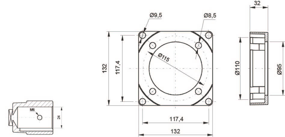 Accouplement Ø115 pour centrales hydrauliques