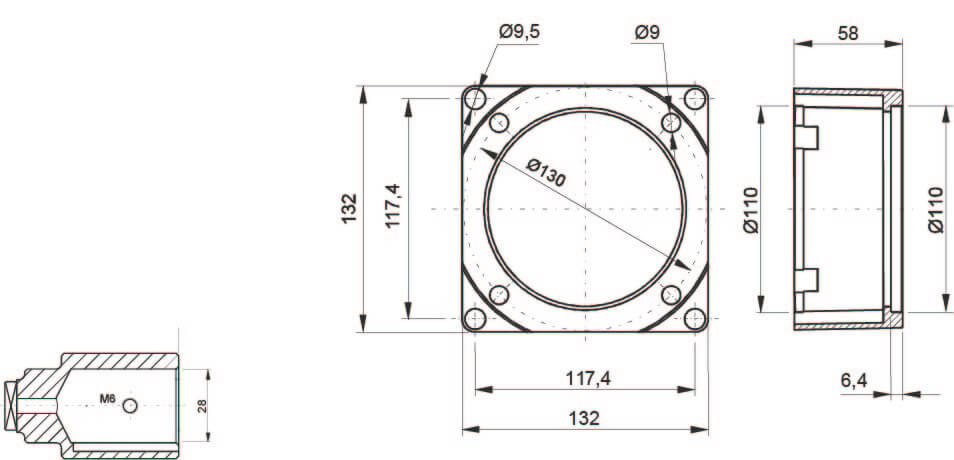 Accouplement Ø130 pour centrales hydrauliques