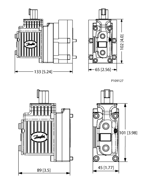 Schemas bobine Danfoss PVEO