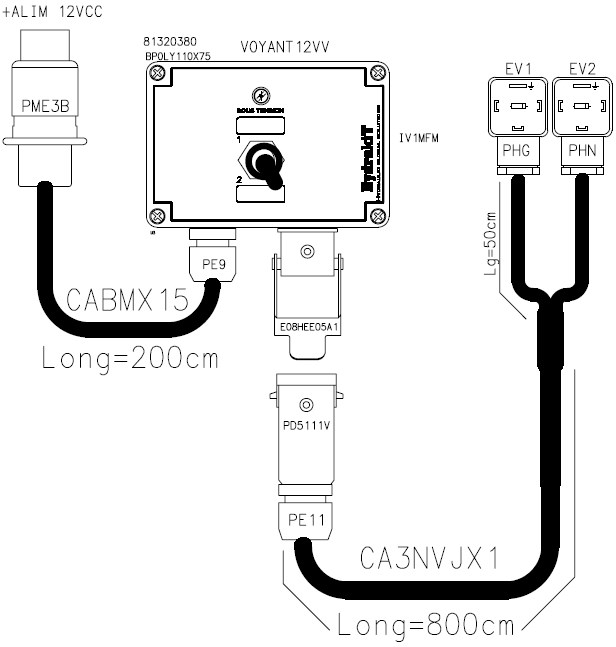 Boîtier de commande 1 fonction