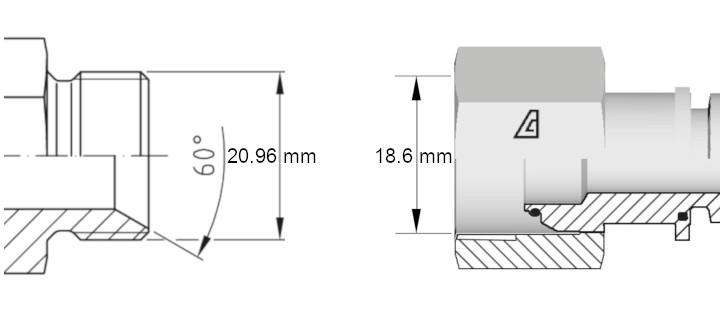 Flexible hydraulique écrous tournants 1/2 BSP droit et coudé 90°, sertis,  275 bars