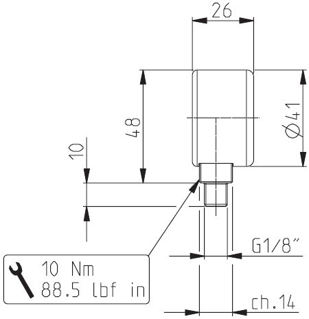 Schéma indicateur de colmatage