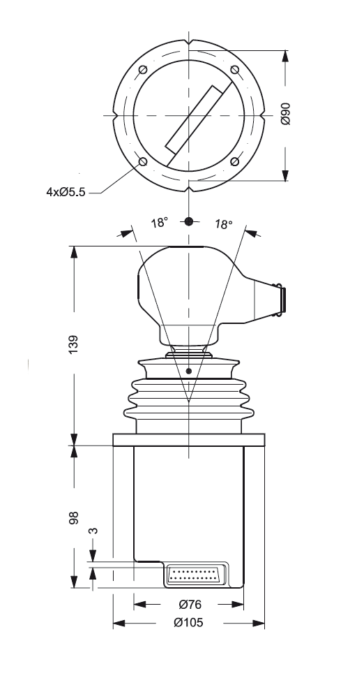 Manipulateur Danfoss proportionnel PVRET