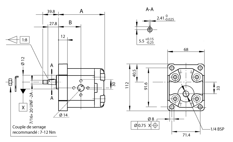 Moteur à engrenage HPI Groupe 2 flasque Italienne