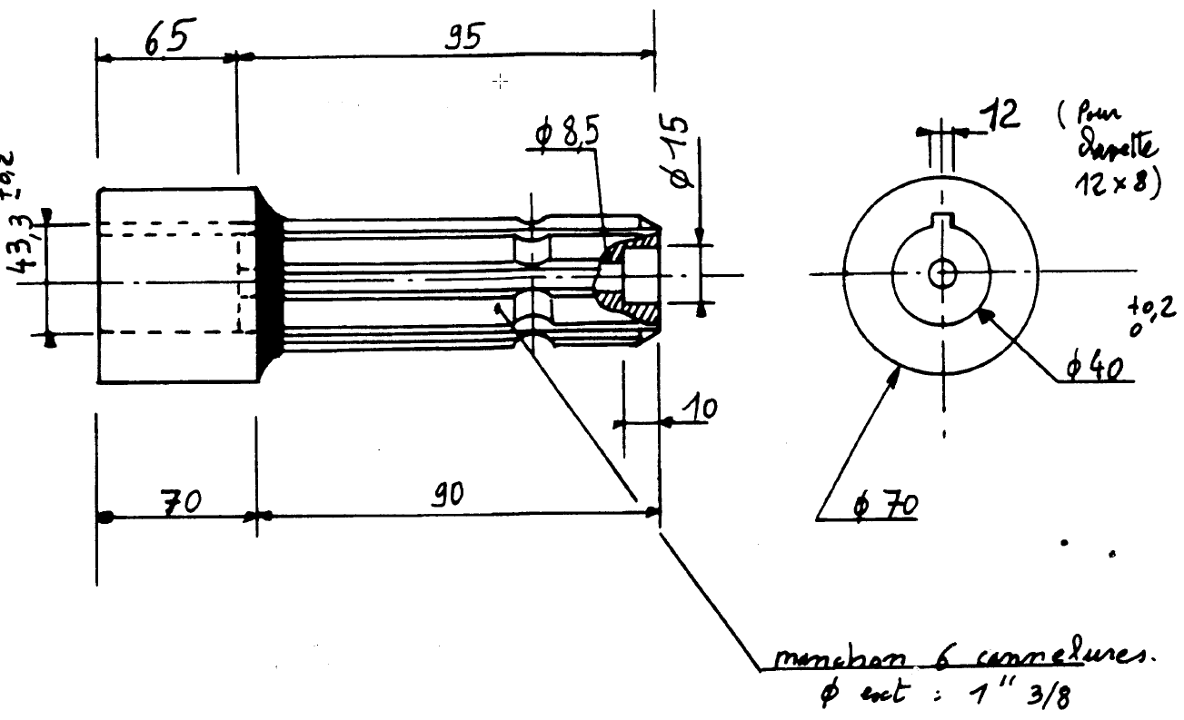 40mm Coupleur hélicoïdal de faisceau d'axe de moteur 8-12mm couplant 32mm Dia