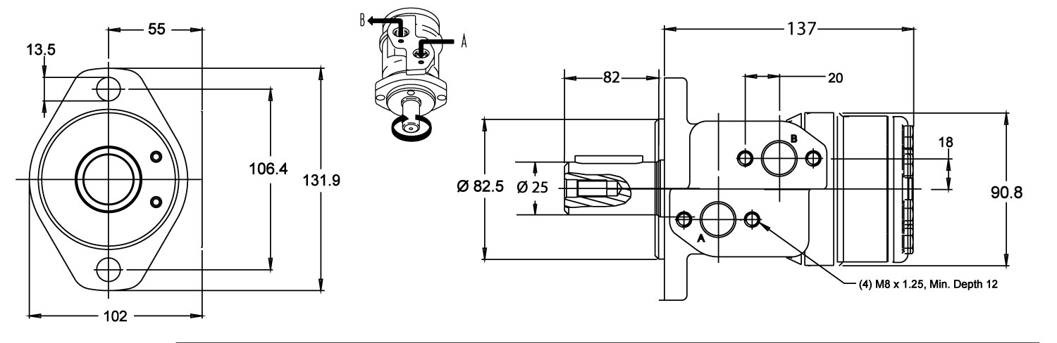 Moteur Semi-rapide White serie WP 100cm3