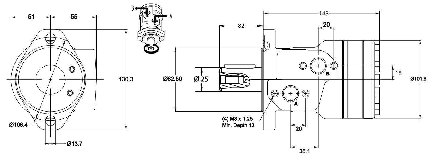 Schéma Moteur White 80 cm3 Série WR