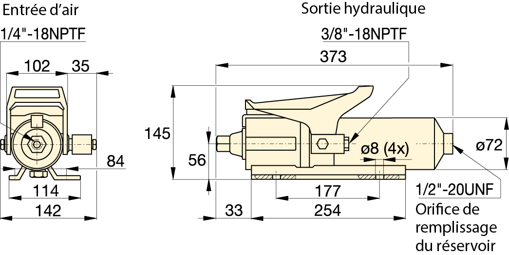 Pompe hydropneumatique Enerpac PA135