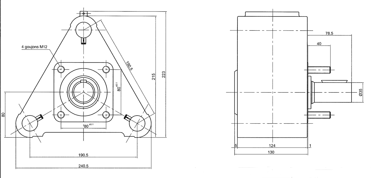 Pompe compresseur 9 pistons arbre 35 mm