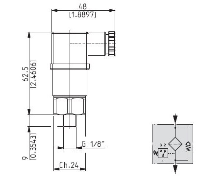 Indicateur de colmatage électrique pour filtre retour