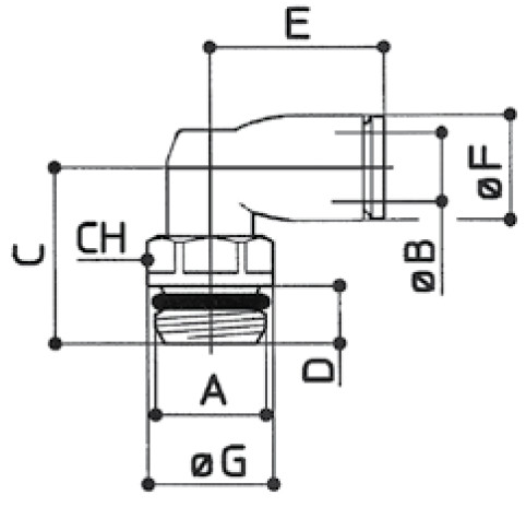 sourcing map Connecteur Rapide L Type G1/4 Mâle Filetage à 1/4 Tube Coude  Connexion Raccord Cloisons pour RO Purificateur Eau 29x27mm Blanc Noir