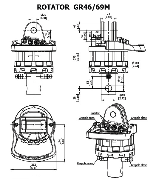 Rotator GR46/69M