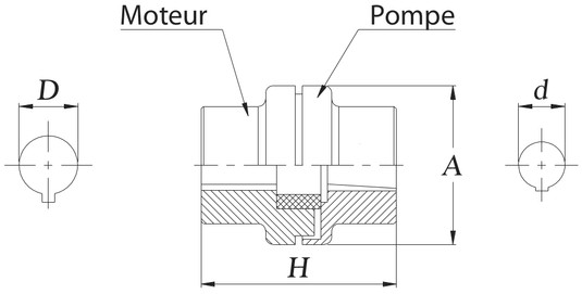 Schéma flectors d'accouplement