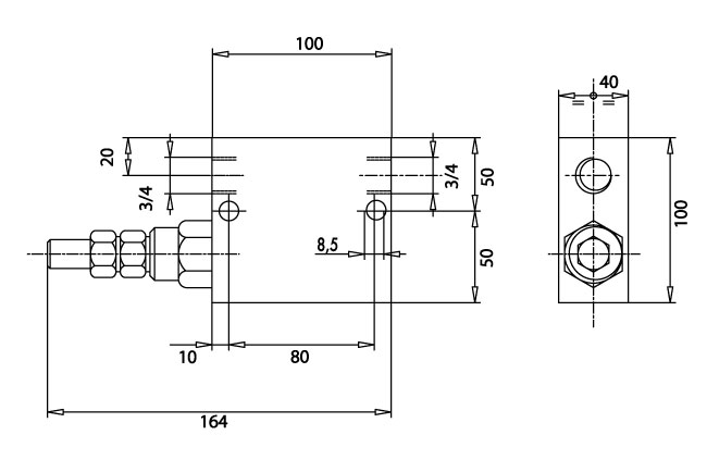 Valve de séquence 3/4 BSP