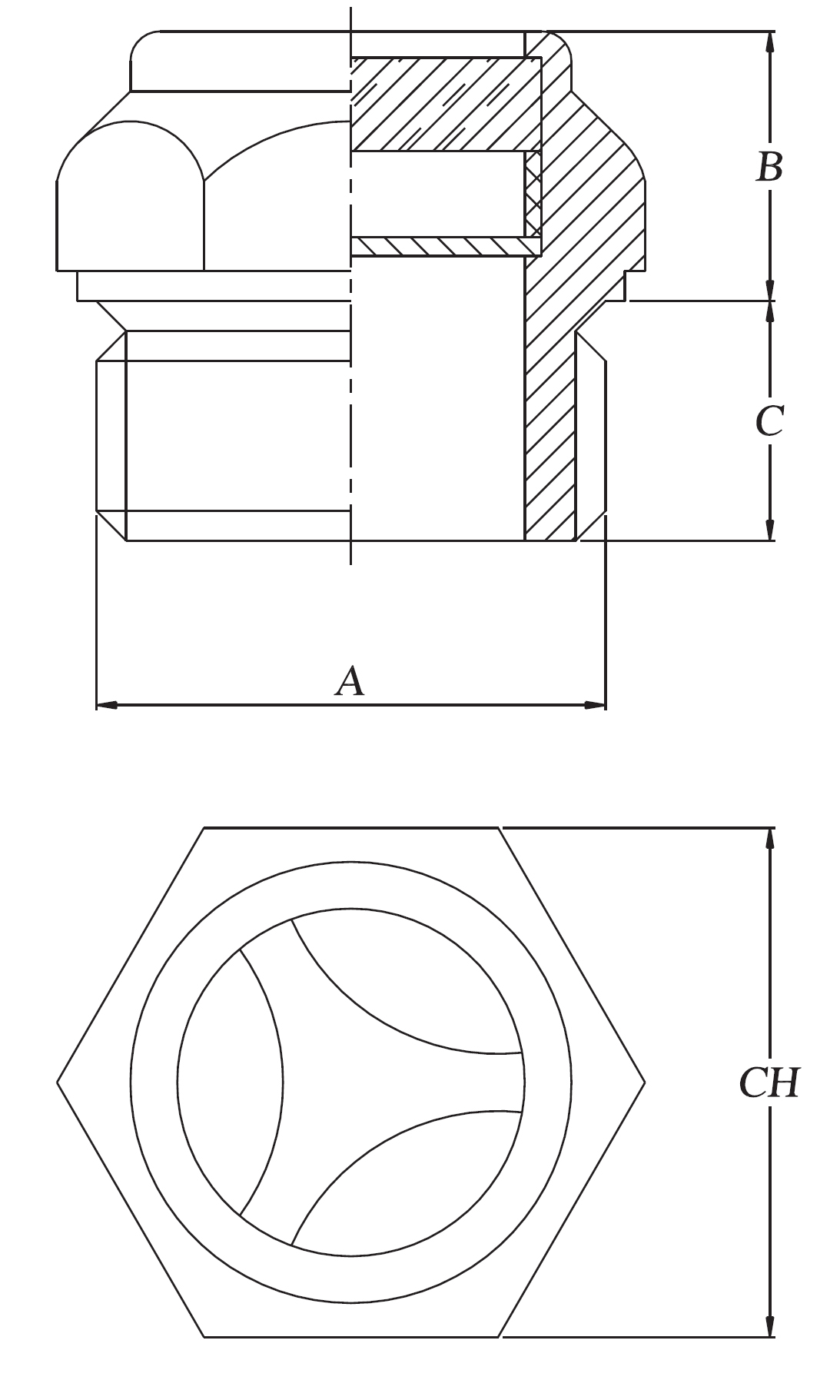 niveau visuel aluminium