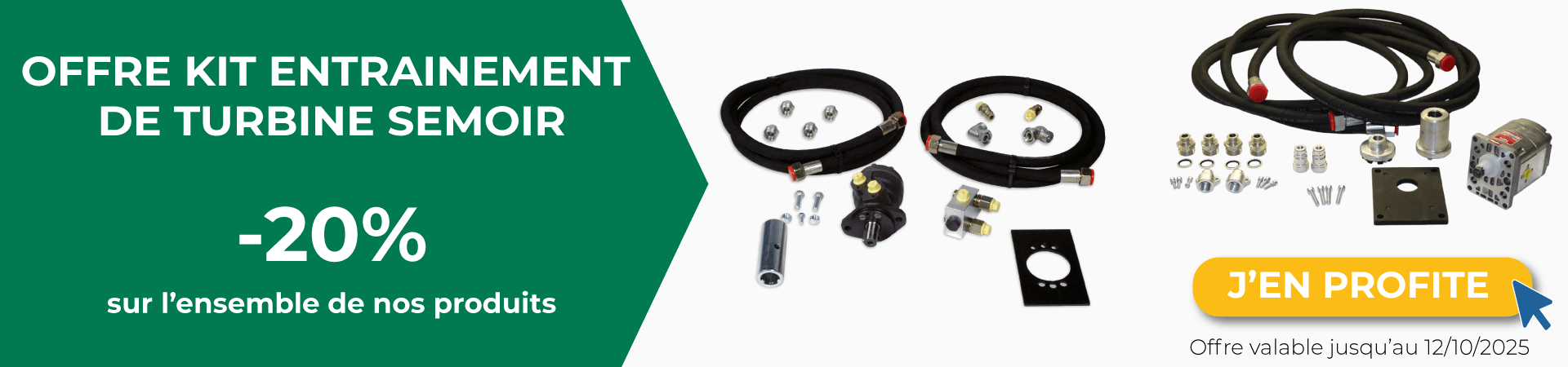 20% sur la gamme entraînement turbine semoir